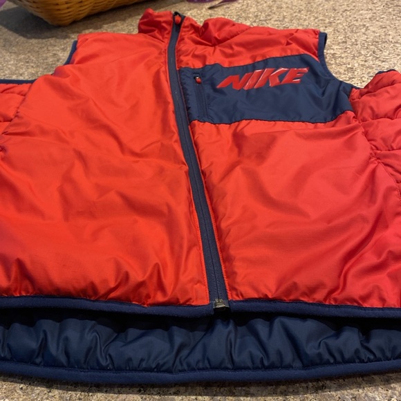 Nike NFL Team Apparel New England Patriots WITH FLAWS Reversible Puffy Vest XL - Picture 10 of 15